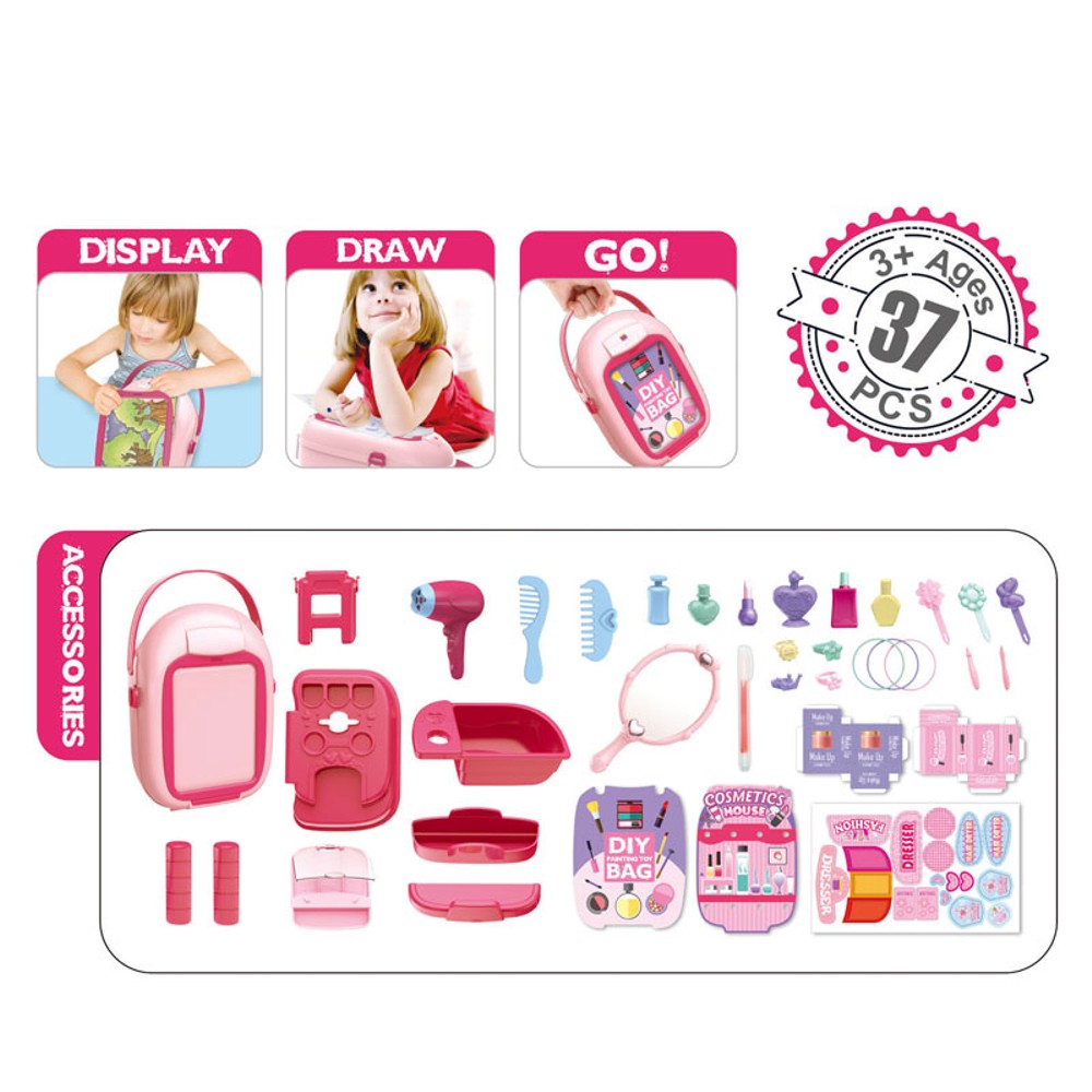 37-Piece Pretend Play Makeup Kit - MITOPDEAL