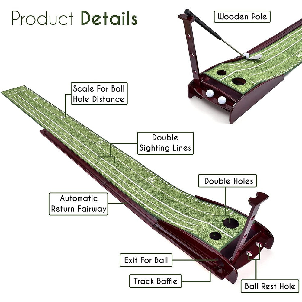 Britenway Golf Putting Green Mat for Indoor & Outdoor Practice Use