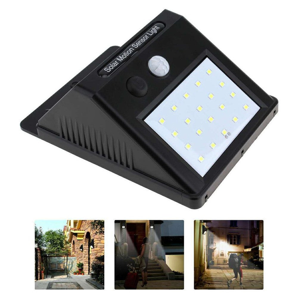 HAKOL 5 pack Outdoor Super Bright 20 LED Solar Light w/ Wireless IP65 Waterproof Motion Sensor