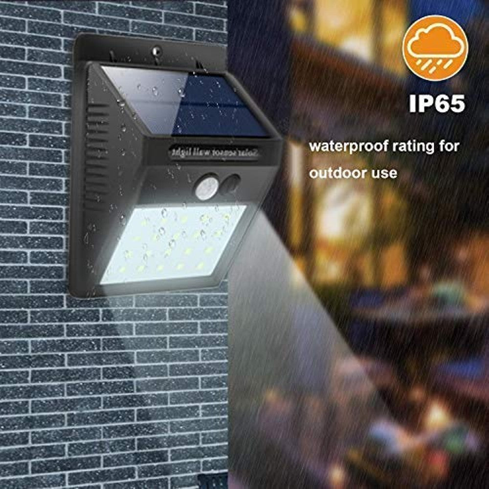 HAKOL 5 pack Outdoor Super Bright 20 LED Solar Light w/ Wireless IP65 Waterproof Motion Sensor