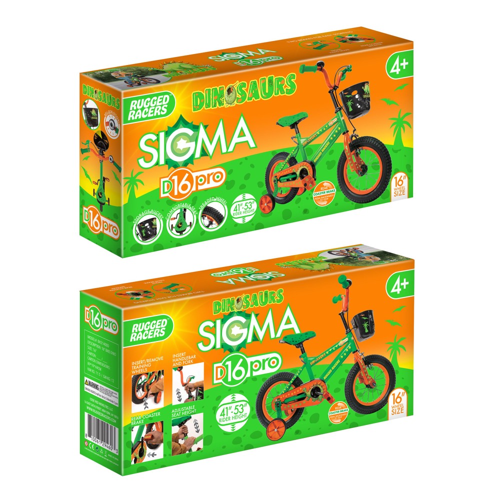 Rugged Racers Kids Bike (Frozen & Dinosaur Styles)