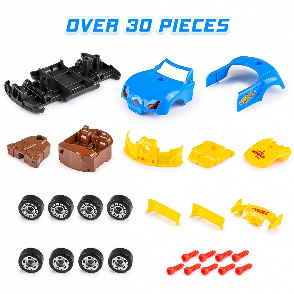 Kids’ Take Apart Racing Car Toy: 30-Piece Construction Play Set - MITOPDEAL