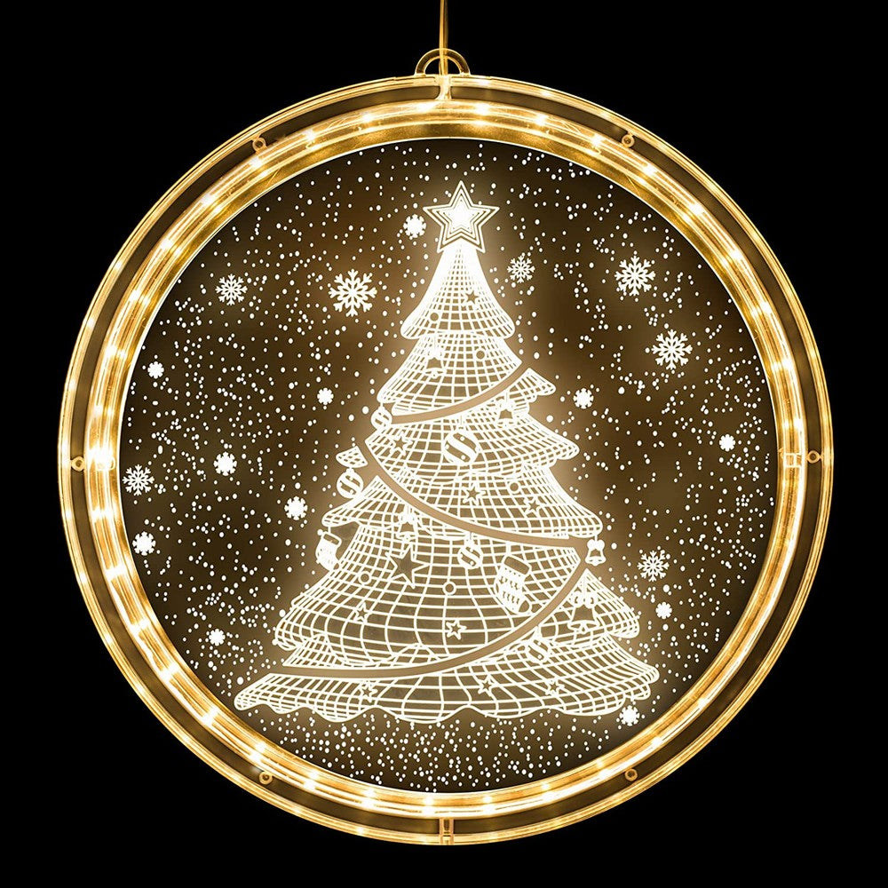3-Pack 3D Large Christmas LED Hanging Lights
