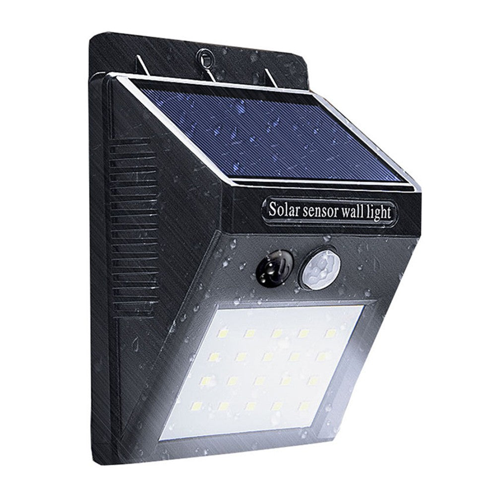HAKOL 5 pack Outdoor Super Bright 20 LED Solar Light w/ Wireless IP65 Waterproof Motion Sensor