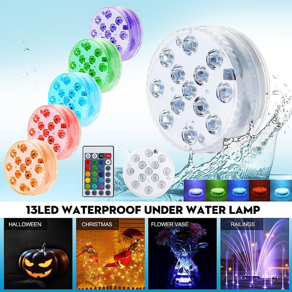 4-Pack Decorative Waterproof Battery Operated LED Lights - 16 Changing Colors - MITOPDEAL