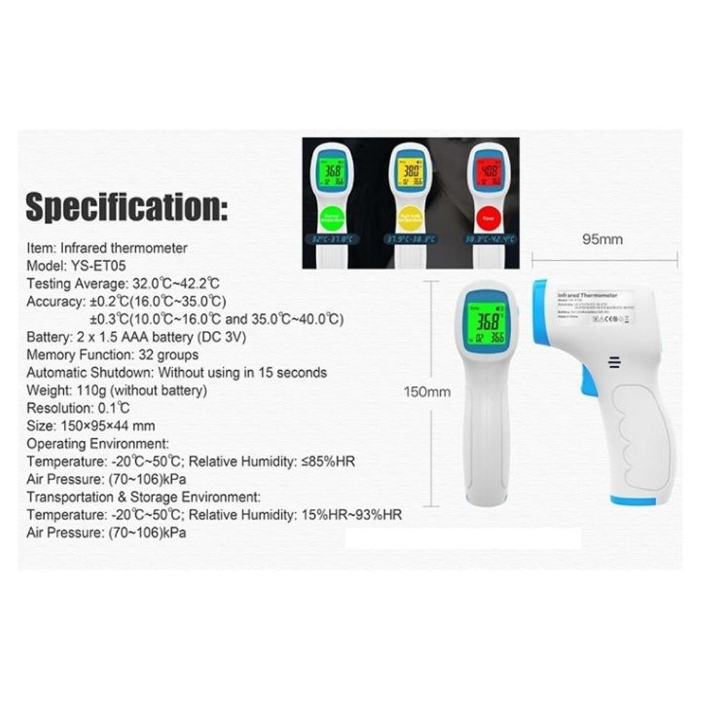 Digital No-Contact Medical Infrared Thermometer