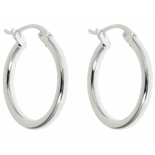 Sterling silver .925 French lock hoop earrings