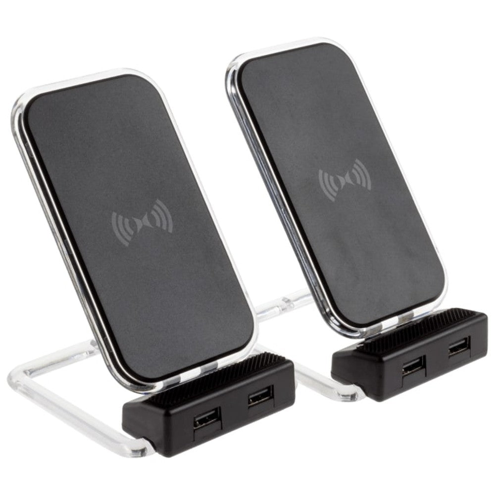 2-Pack Xtreme Power Rotating Wireless Charger w/ 2 USB Ports