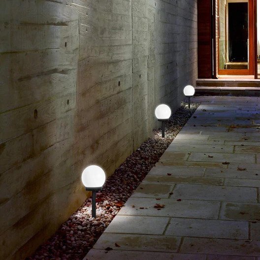 4 Pack Solar Globe Garden Stake Light