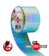2 Pack Bird Deterrent Reflective Scare Tape 350 ft Long - Pest Control Dual-sided