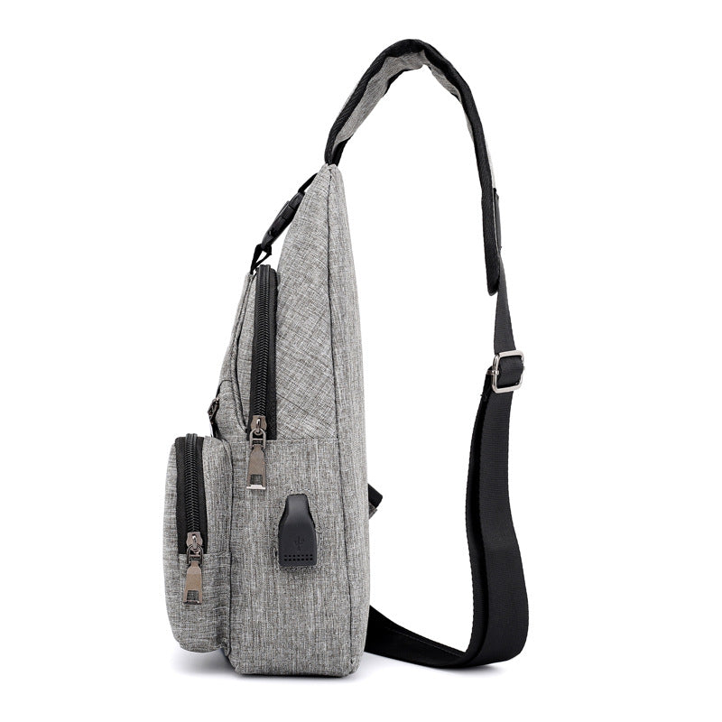 Lior Shoulder Crossbody Backpack With USB Cable