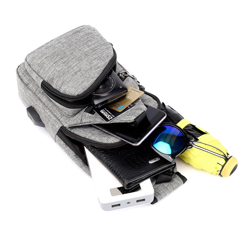 Lior Shoulder Crossbody Backpack With USB Cable
