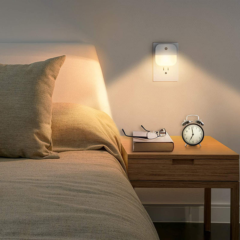 12 Pack Night Light Plug in, Warm White LED Nightlights with Smart Dusk to Dawn Sensor