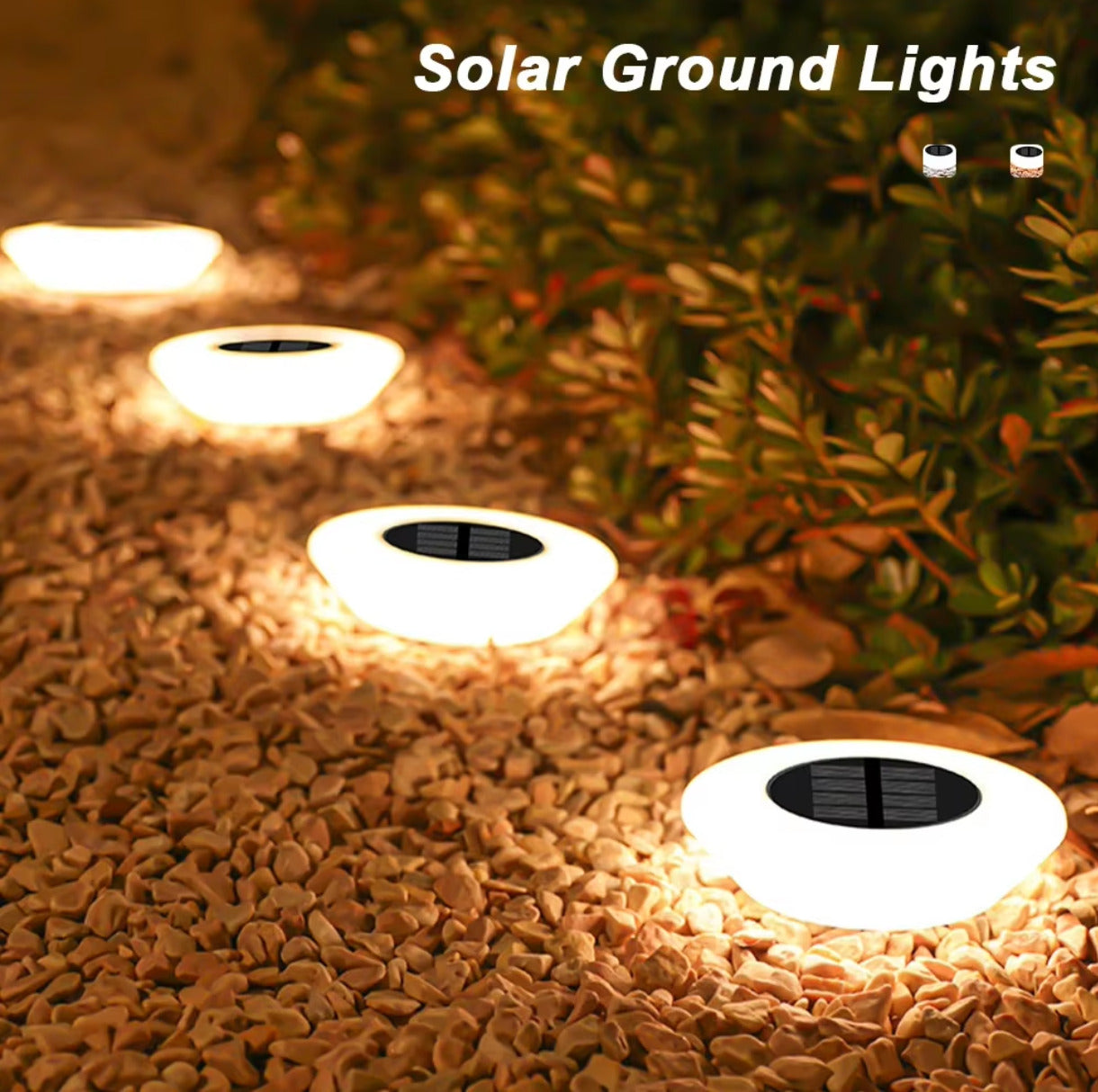 8 Pack Hal Solar Ground Lights