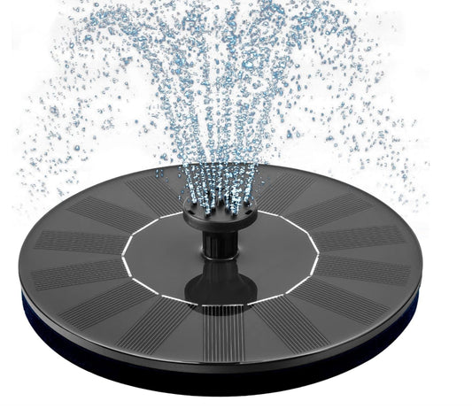 Solar Bird Bath Fountains Pump, Upgrade 1.4W Solar Fountain with 6 Nozzle