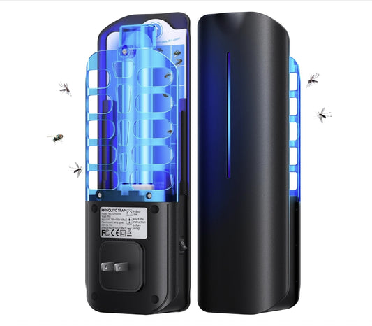 Flying Insect Trap Plug in Mosquito Bug Zapper With 5 Glue Boards