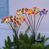 2 Pack Lifelike Swaying Butterfly Solar Lights for Outside