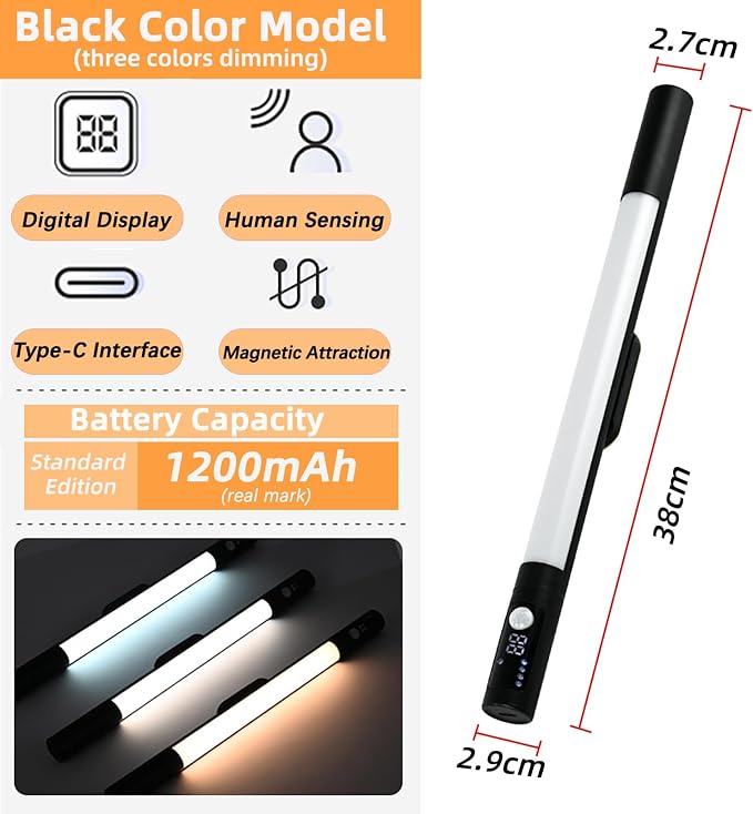 Kitchen LED Cabinet Light – 38 cm – Motion Sensor – 1200 mAh Rechargeable