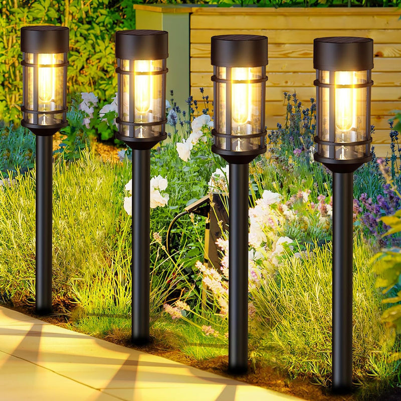 Hakol 8 Pack LED Solar Lights Outdoor Waterproof 3000k