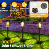 Hakol 8 Pack LED Solar Lights Outdoor Waterproof 3000k