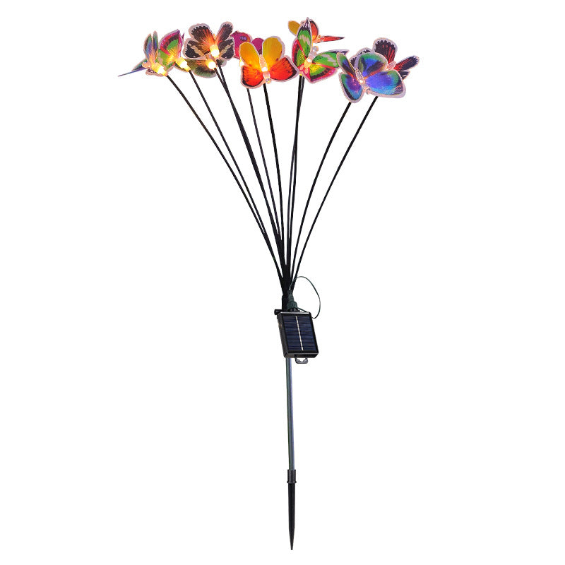 2 Pack Lifelike Swaying Butterfly Solar Lights for Outside