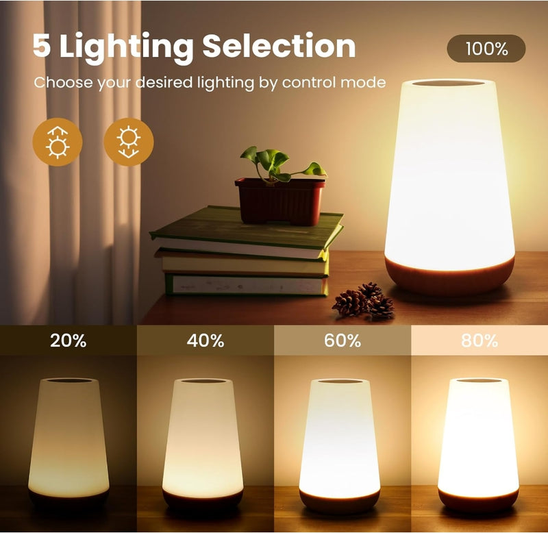 Hakol Dimmable Touch Lamp for Bedroom