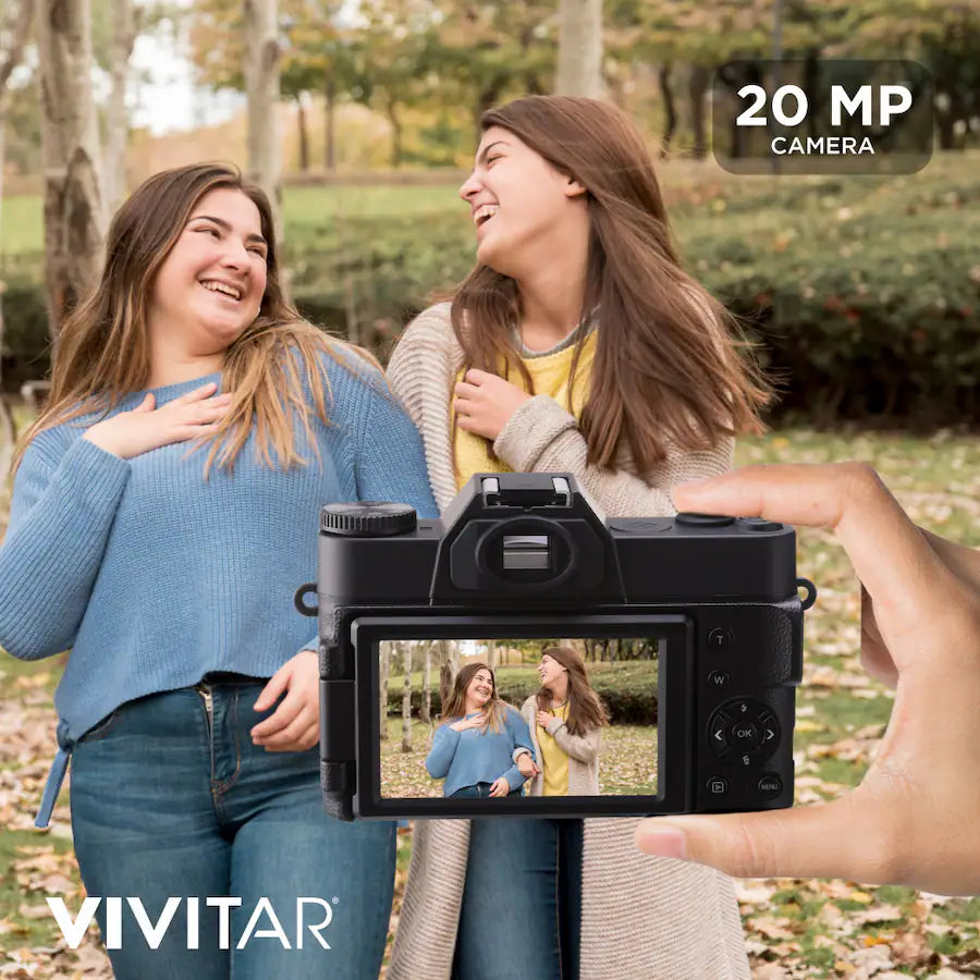 Vivitar - VECXX101 4K Digital Camera - Black-Refurbished