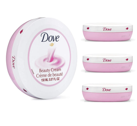 3 Pack Dove Nourishing Beauty Cream Body Care Face (5.07 Fl Oz)