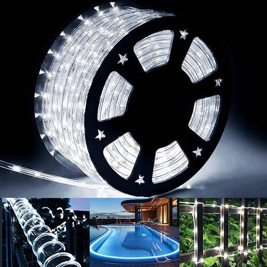 500 LED Outdoor Rope Lights – 28M/92ft. Tube Lights – Waterproof – 8 Modes