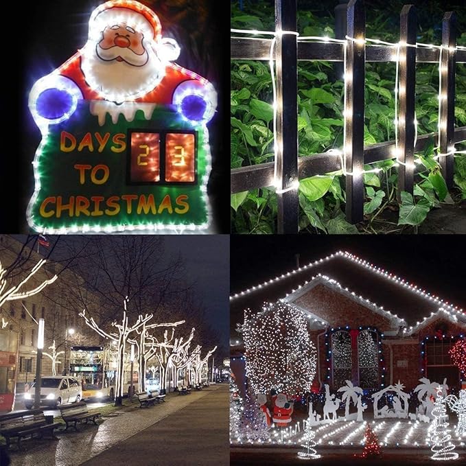 500 LED Outdoor Rope Lights – 28M/92ft. Tube Lights – Waterproof – 8 Modes