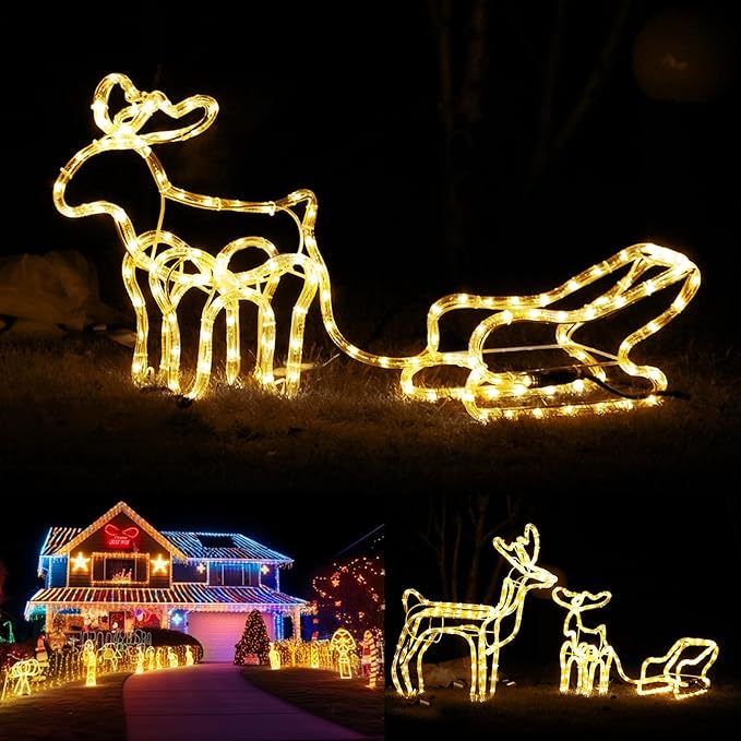 500 LED Outdoor Rope Lights – 28M/92ft. Tube Lights – Waterproof – 8 Modes