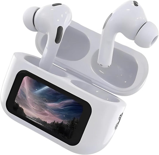 Wireless Earbuds Visible Touch Screen Control