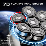 Waterproof 6 In 1  7D Men's Electric Shaver Razor With Wireless Charger