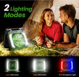 20000mAh Rechargeable Solar Camping Fan with Led Lantern