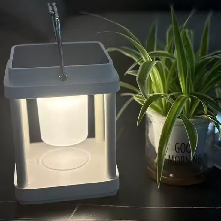 Outdoor Solar Garden Light – Waterproof – 3 Light control Settings – White Square