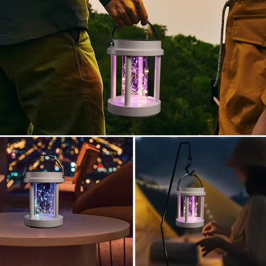 Outdoor Solar Garden Light – Waterproof – 3 Light control Settings – Fairy lights – White Round