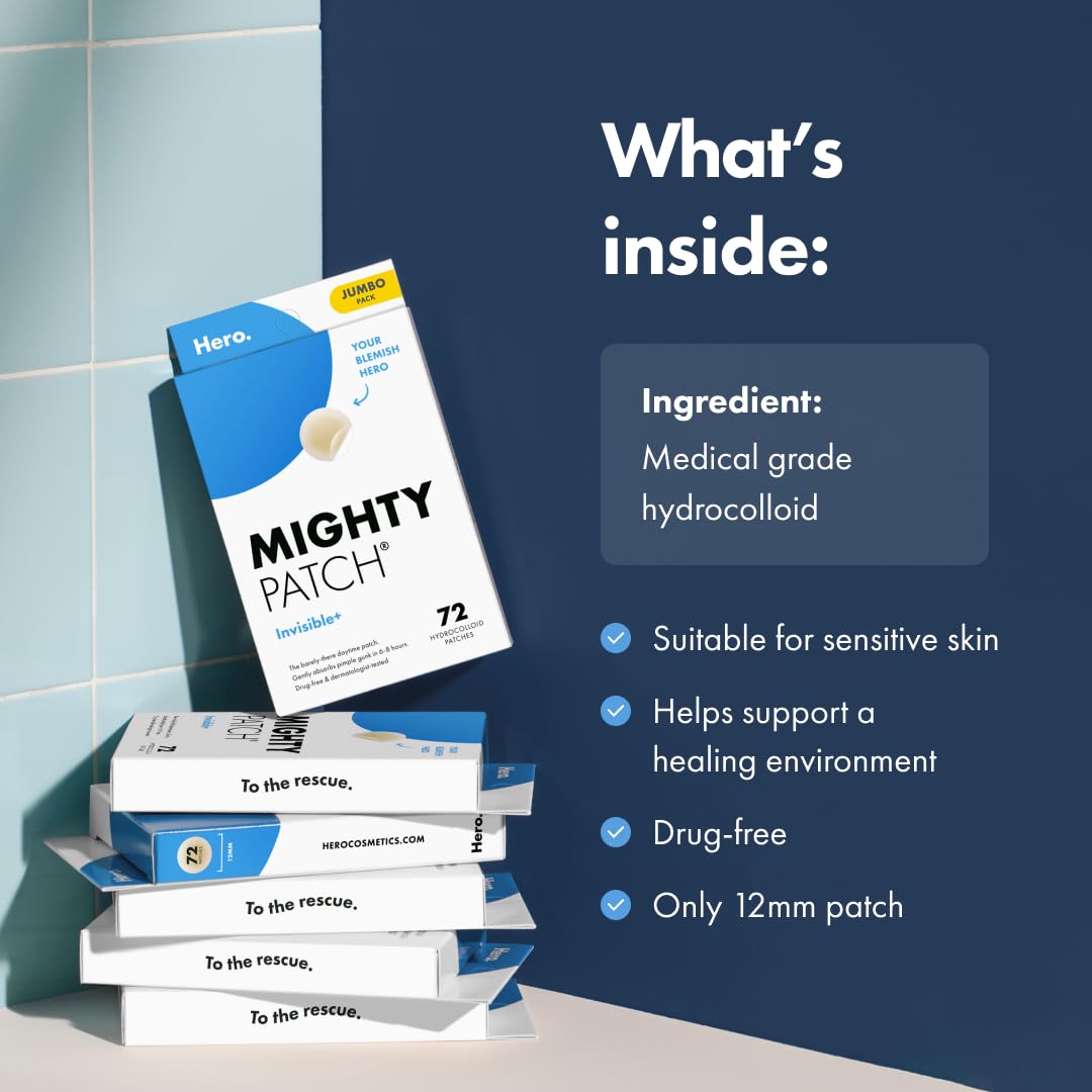 3 Pack Mighty Patch™ Invisible+ Patch 72 Ct