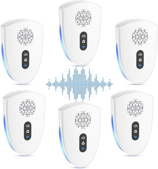 6 Pack Ultrasonic Pest Control Repeller
