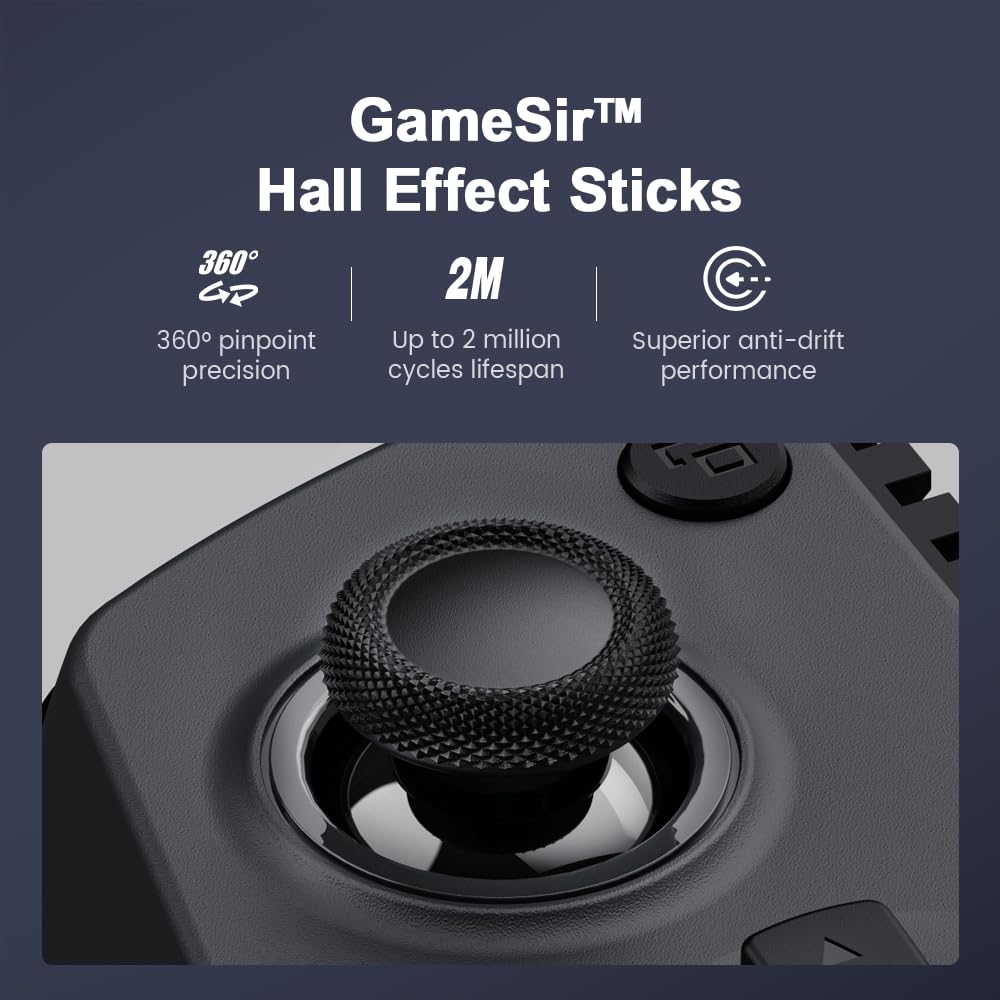 GameSir X5s Hall Effect controls