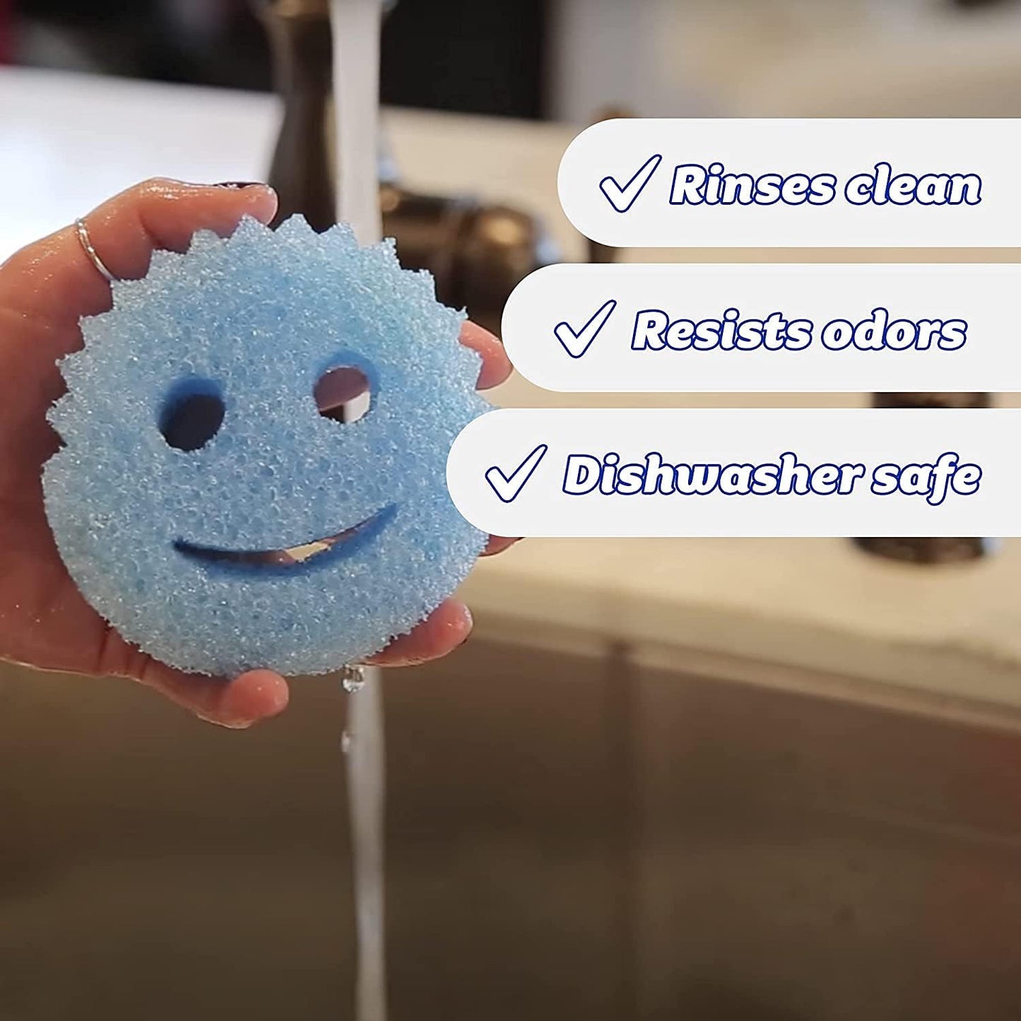 Scrub Daddy Sponges Set - Variety Colors - Scratch-Free Multipurpose Dish Sponge - BPA Free & Made with Polymer Foam - Stain & Odor Resistant Kitchen Sponge (8 Count)