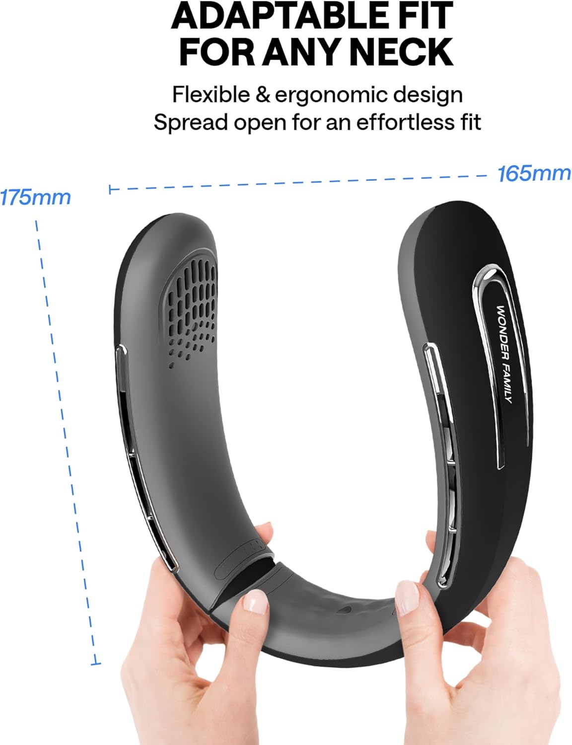 Personal Neck Fan – Rechargeable 4000 mAH – Portable Fan Necklace