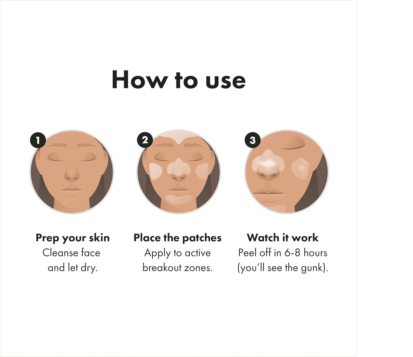 Mighty Patch Hero Cosmetics Face Patch - XL Hydrocolloid Face Mask for Acne, 5 Large Pimple Patches for Zit Breakouts on Nose, Chin, Forehead & Cheeks