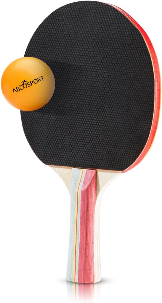 Table Tennis Ping Pong Set - Pack of 4 Premium Paddles/Rackets and 6 Table Tennis Balls