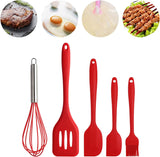 5 Pack Silicone Cooking Utensil Sets Heat Resistant