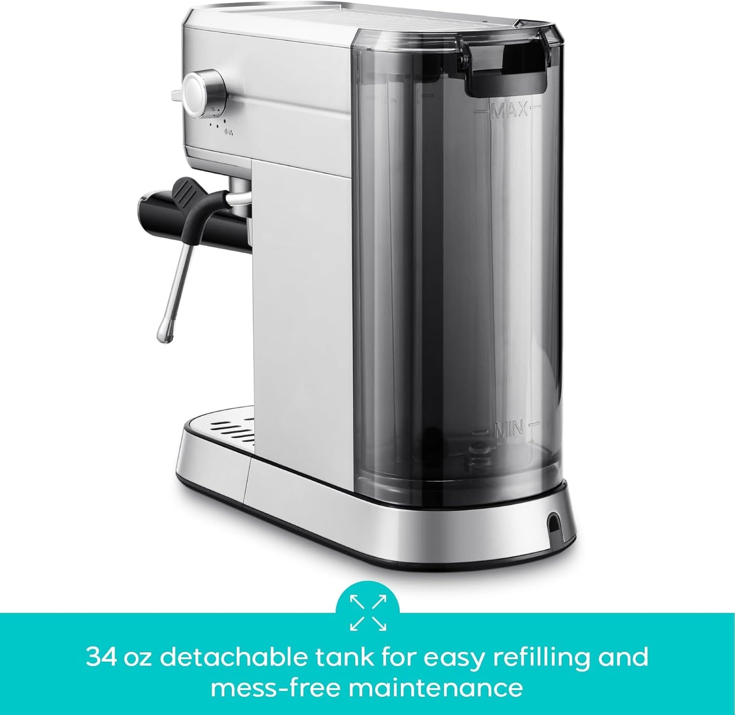 CASABREWS CM5418 Espresso Machine 20 Bar, Compact Espresso Maker with Steam Milk Frother