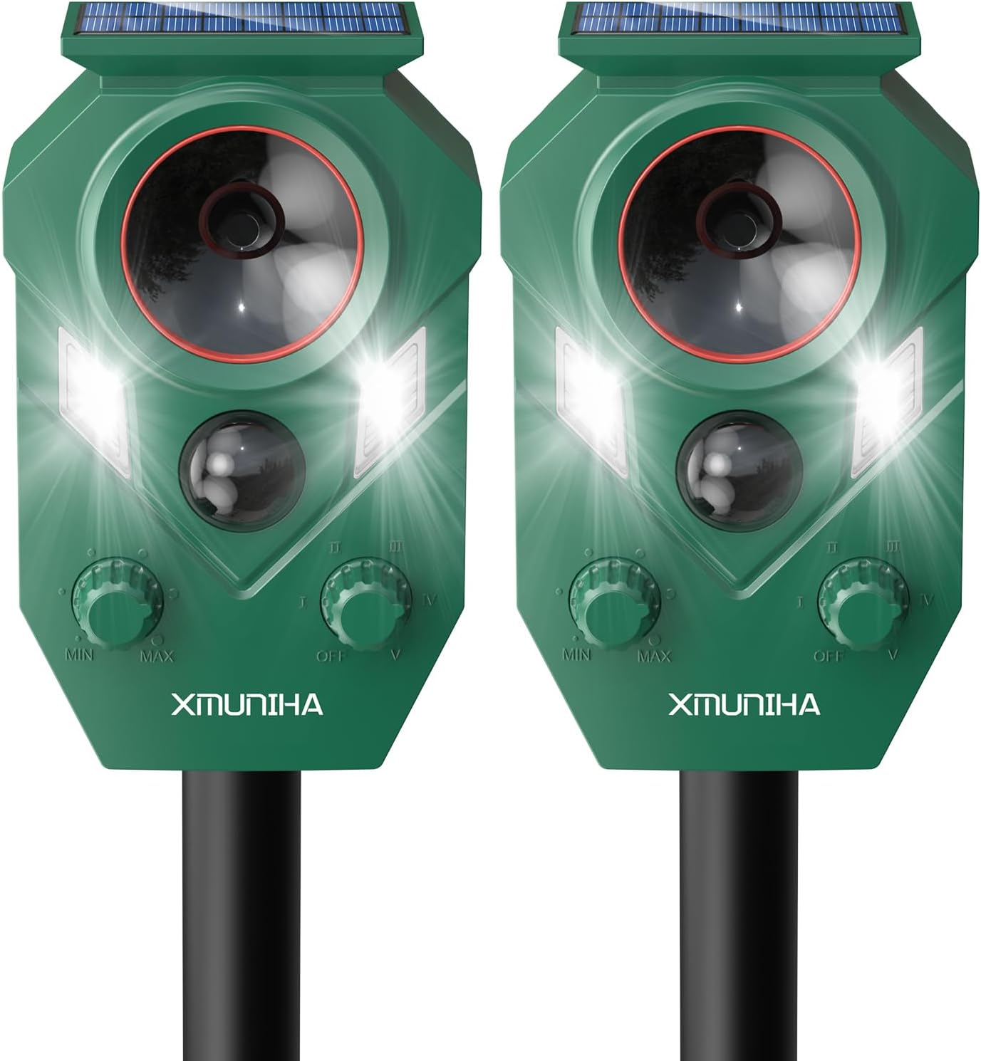 2 Pack Deer Repellent for Yard with RIP Sensor