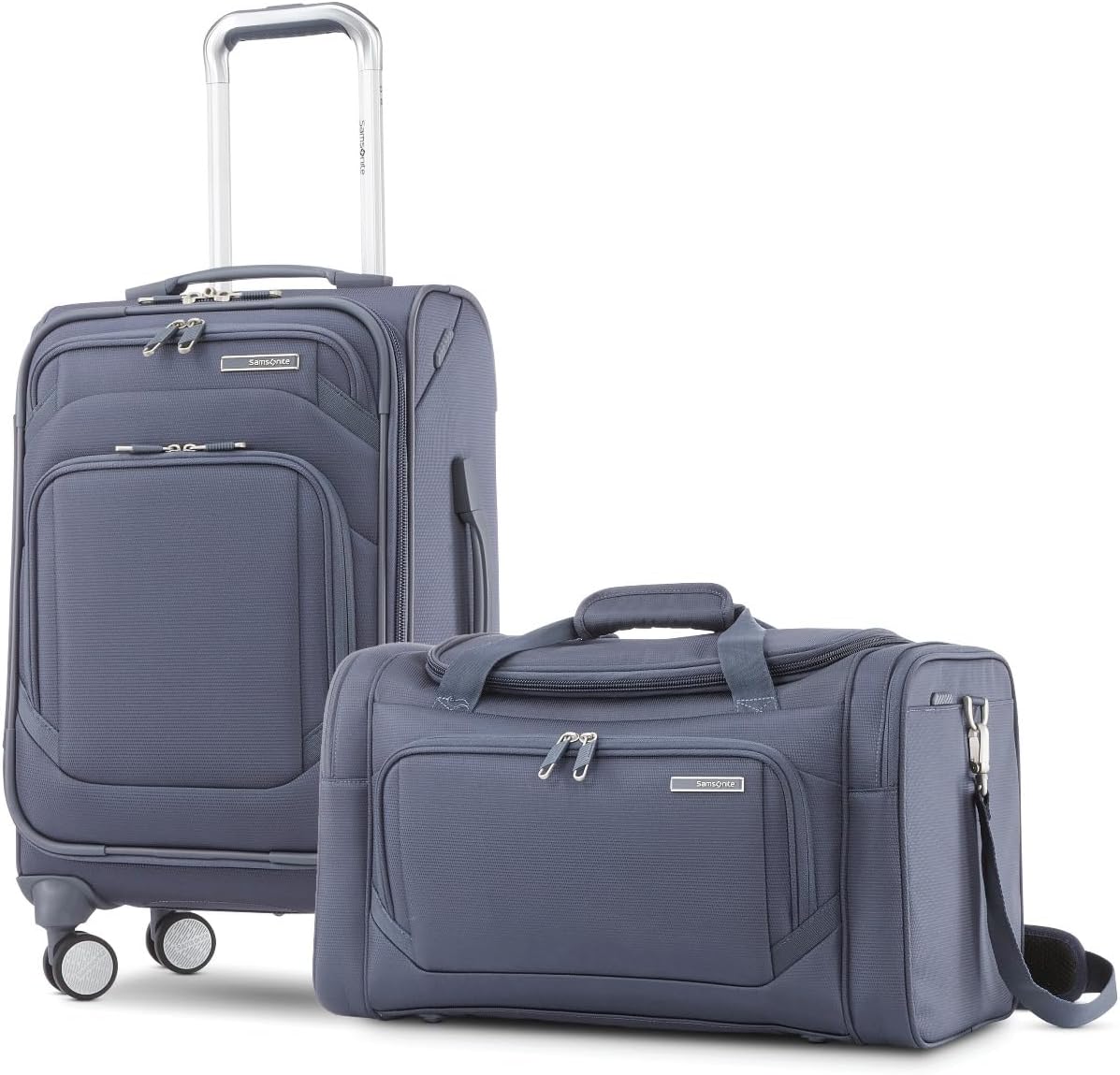 Samsonite Ascentra Softside Luggage, 2-Piece Set (Duffel/19 inch Carry-on), Slate