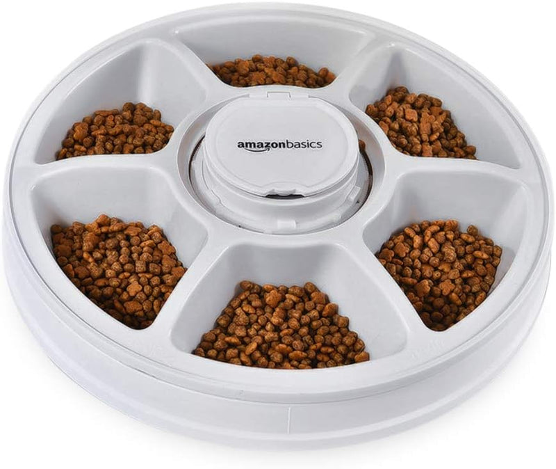 Automatic Pet Feeder with 6 Portions by Amazon Basics