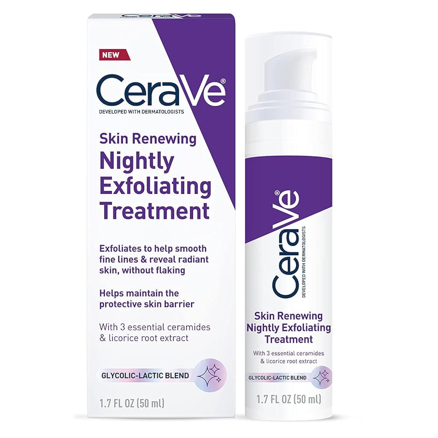 4 Pack CeraVe Skin Renewing Nightly Exfoliating Treatment