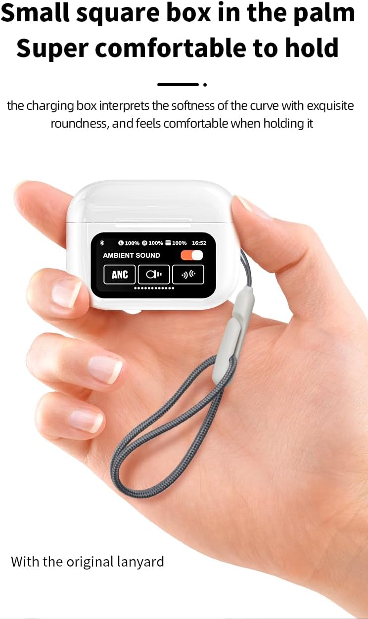 Wireless Earbuds Visible Touch Screen Control